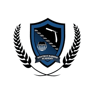 Mystros Barber Academy Shield Logo